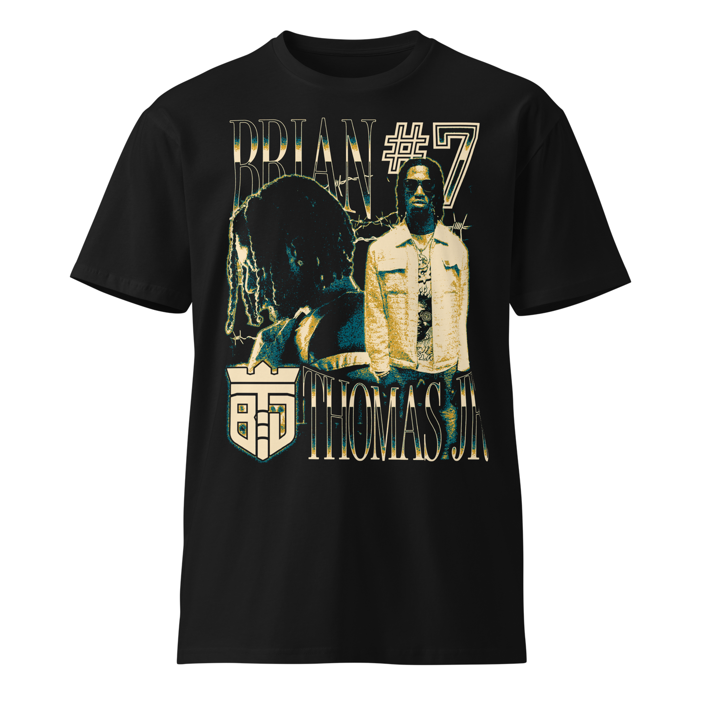 Brian Thomas Jr. "Vintage" Unisex T-shirt Black