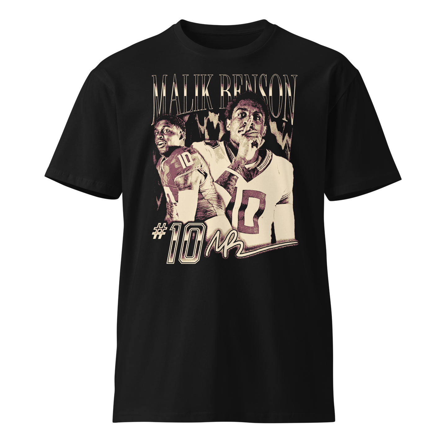 Malik Benson "Vintage" Unisex T-shirt Black