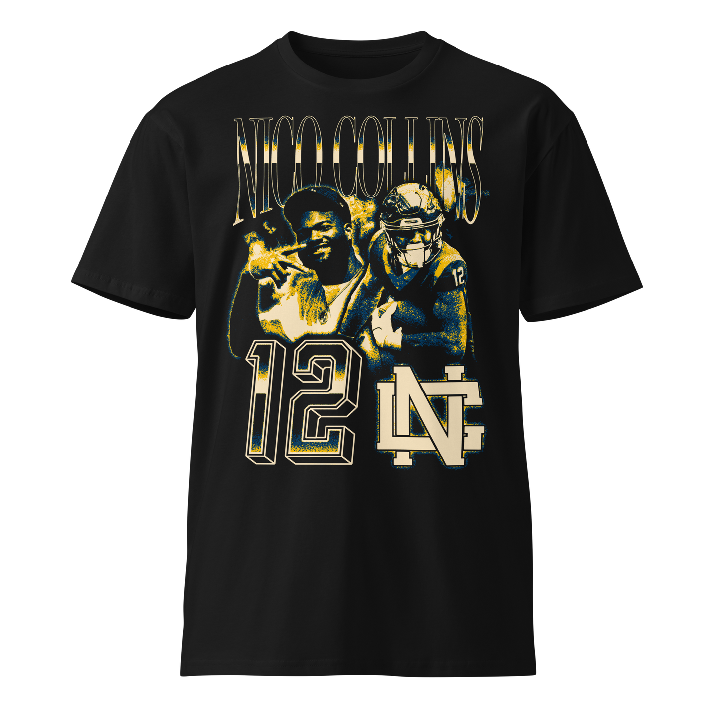 Nico Collins "Vintage" Unisex T-shirt Black