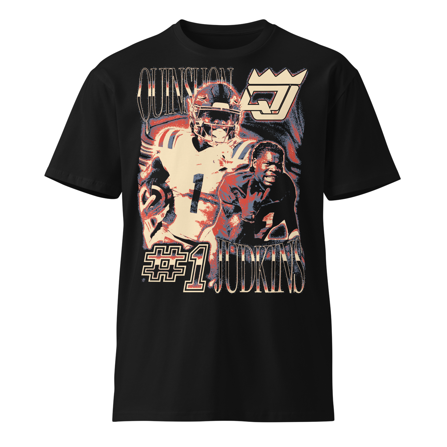 Quinshon Judkins "Vintage" Unisex T-shirt Black