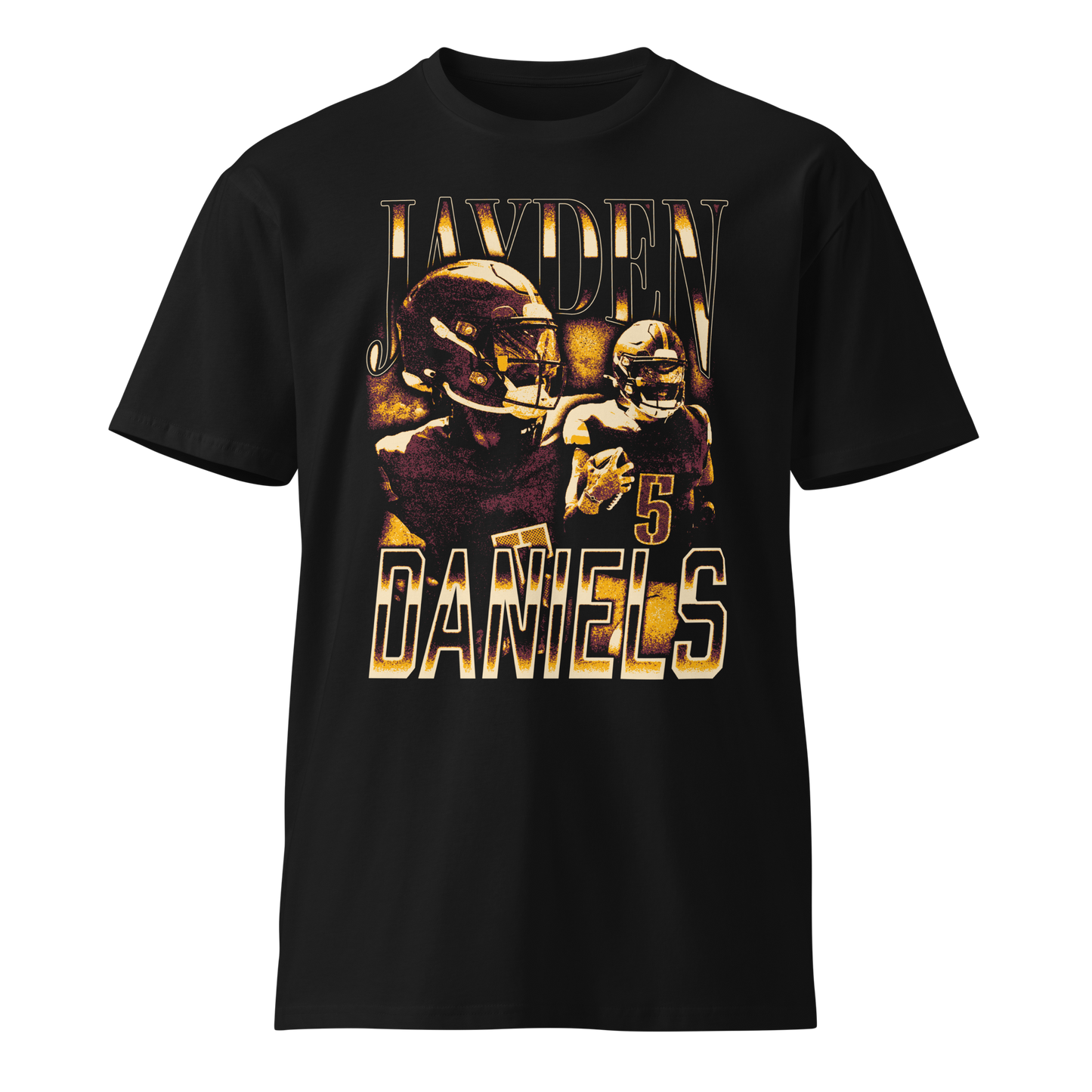 Jayden Daniels "Vintage" Unisex T-shirt Black