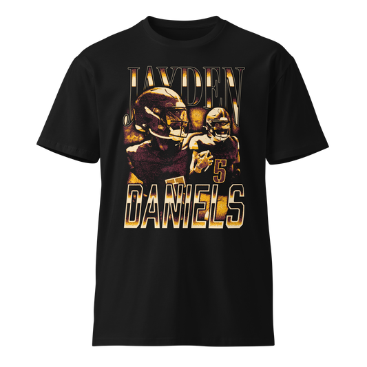 Jayden Daniels "Vintage" Unisex T-shirt Black