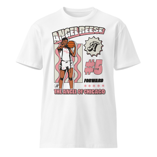Angel Reese "Angel in Chicago" T-shirt White