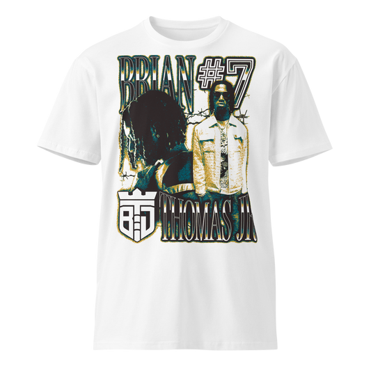 Brian Thomas Jr. "Vintage" Unisex T-shirt White