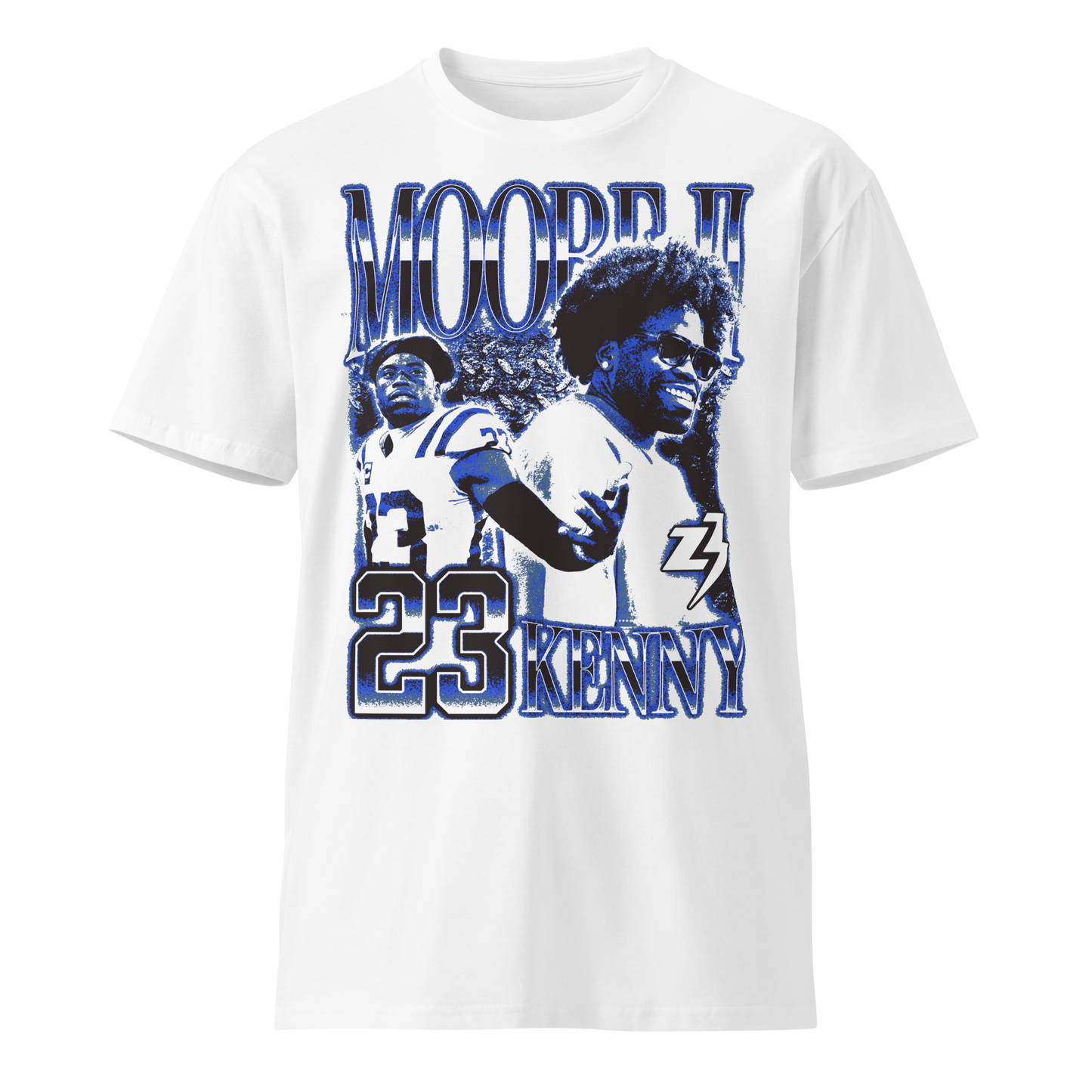 Kenny Moore II "Vintage" Unisex T-shirt White