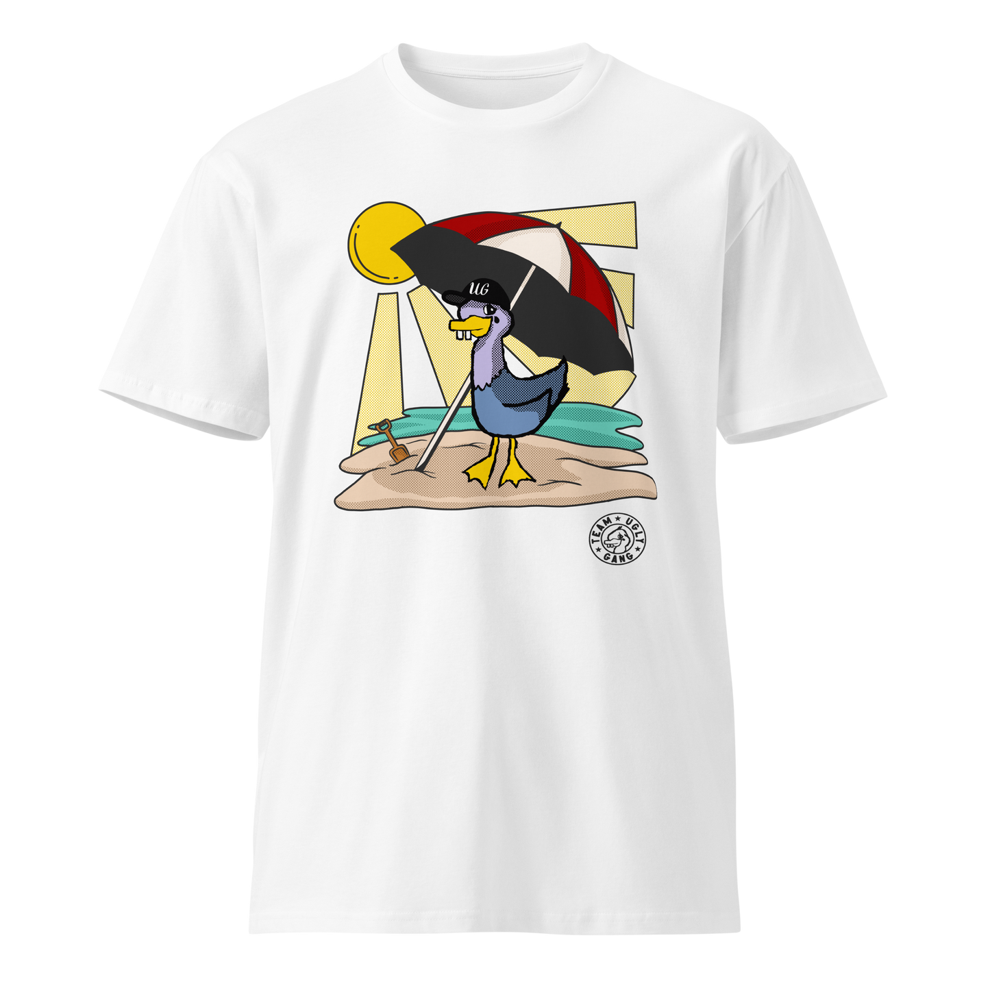 Team Ugly Gang “Beach Duck” Unisex T-shirt Beige
