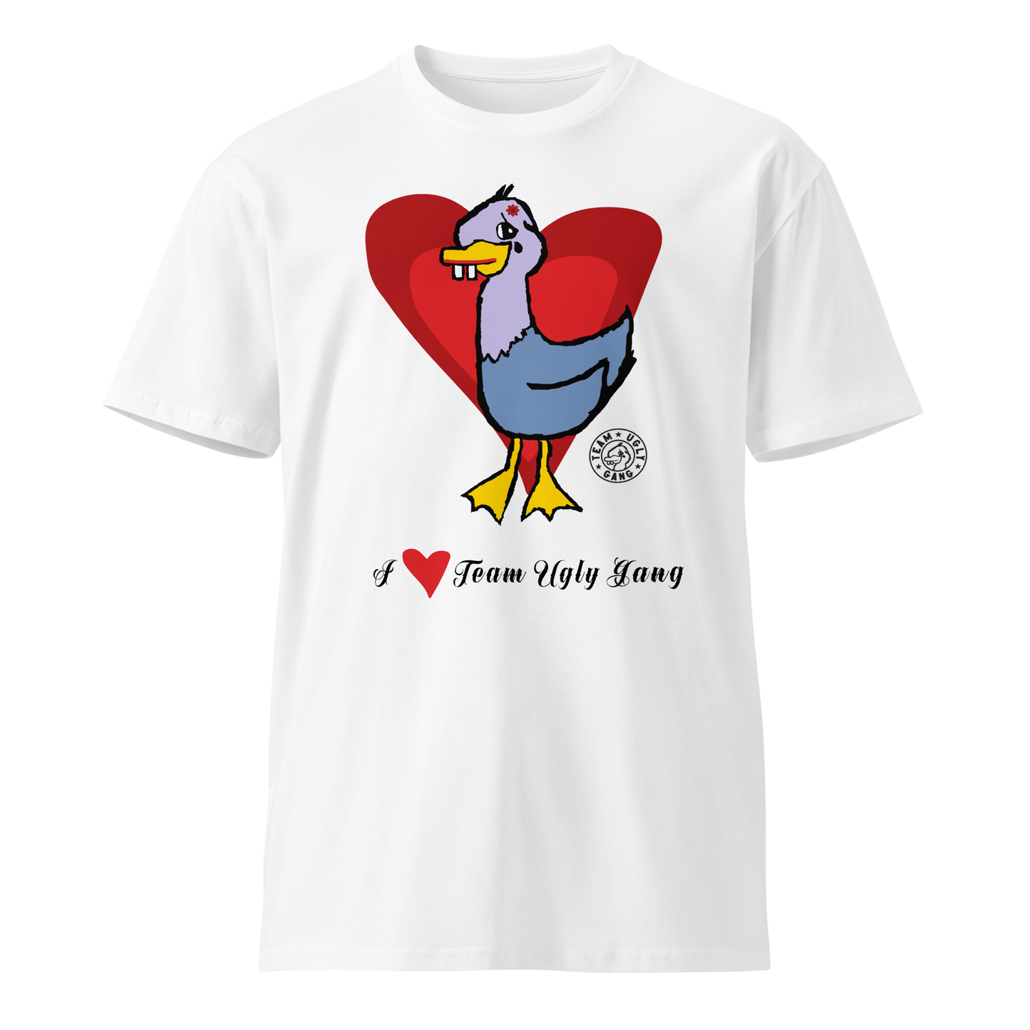 Team Ugly Gang “Valentines Duck” Unisex T-shirt White