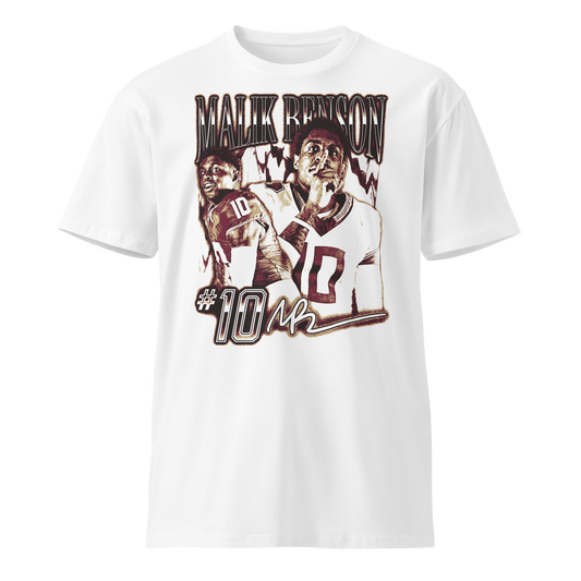 Malik Benson "Vintage" Unisex T-shirt White