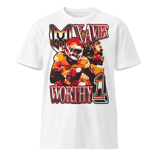 Xavier Worthy "Vintage" Unisex T-shirt White