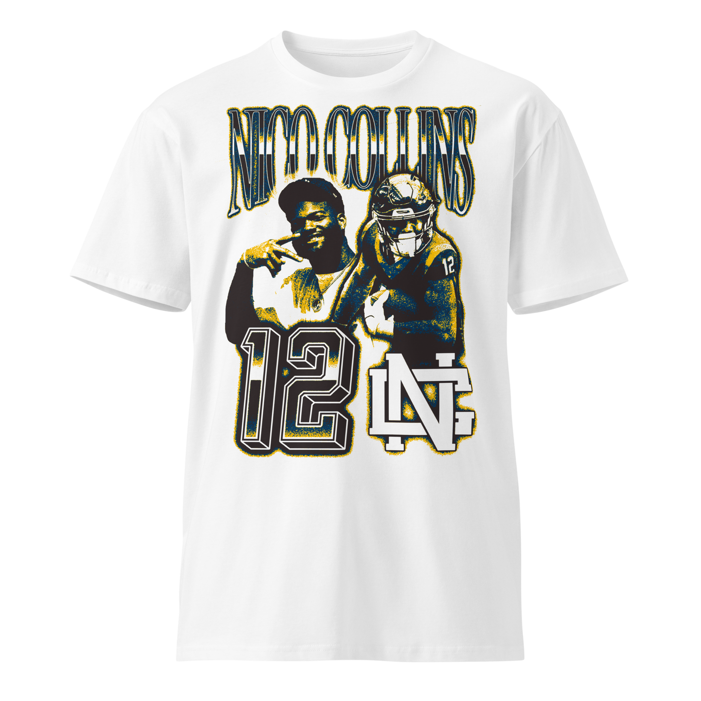 Nico Collins "Vintage" Unisex T-shirt White