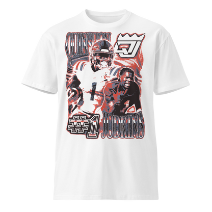 Quinshon Judkins "Vintage" Unisex T-shirt White
