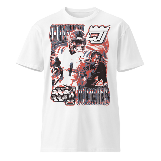 Quinshon Judkins "Vintage" Unisex T-shirt White