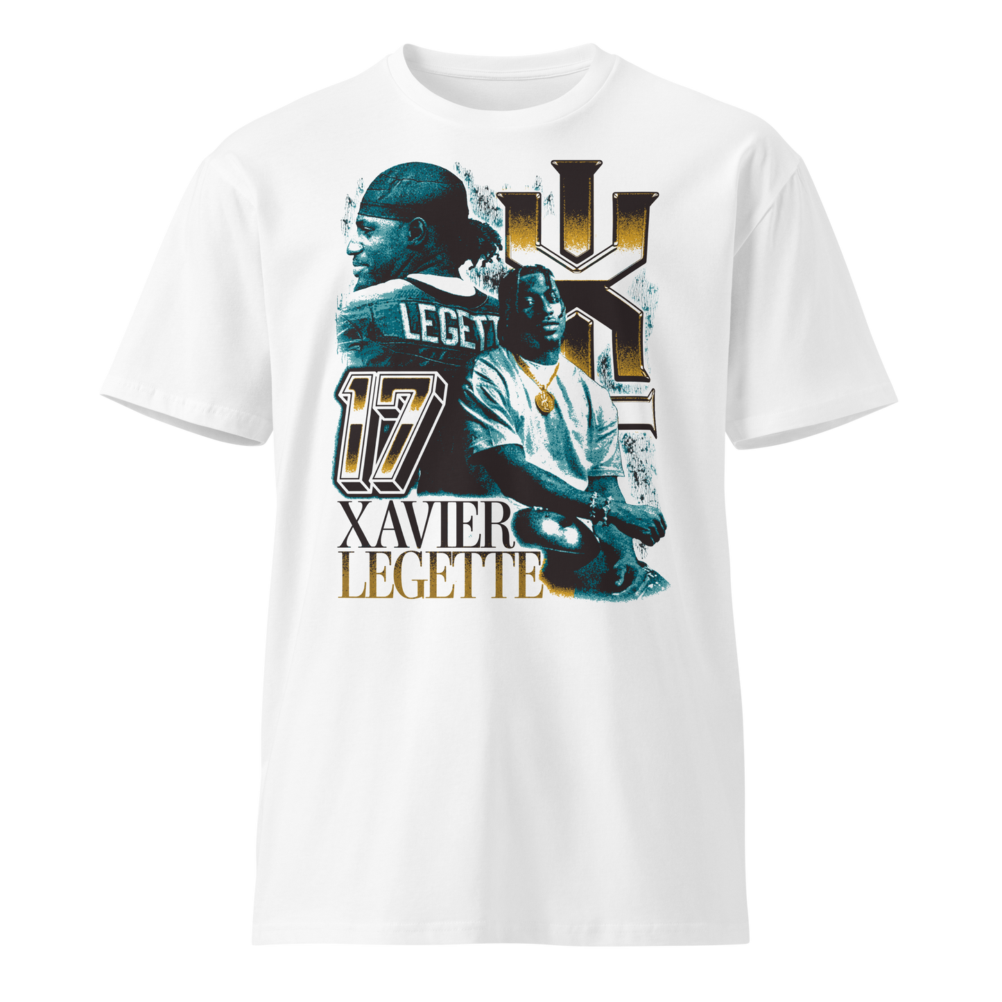 Xavier Legette "Vintage" Unisex T-shirt White