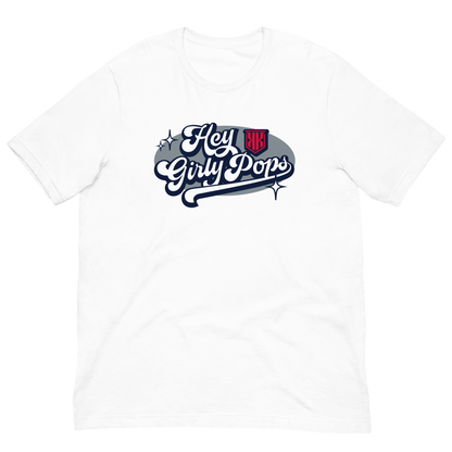 KK Arnold "Hey Girly Pops" Unisex T-shirt white