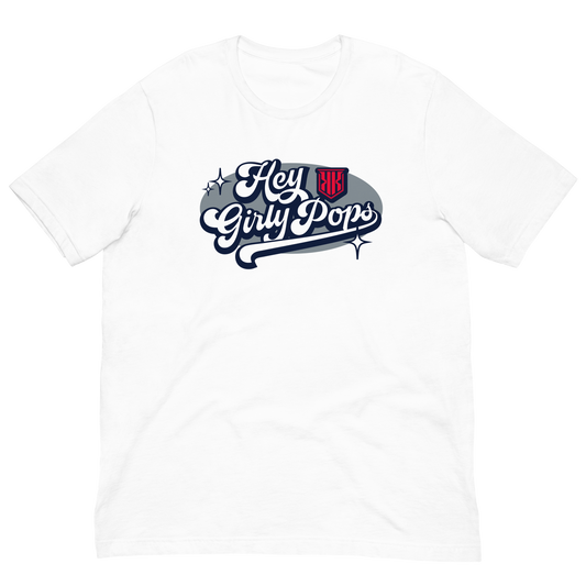 KK Arnold "Hey Girly Pops" Unisex T-shirt white