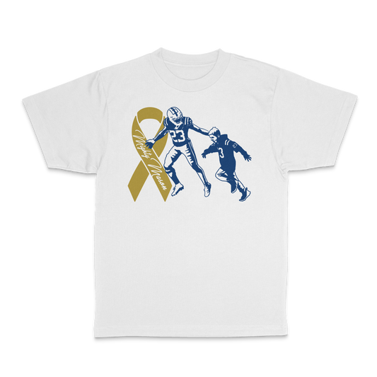 Kenny Moore II "Mighty Mason 2023" T-shirt White (Pre-order)