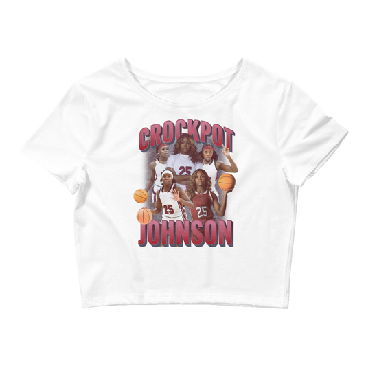 Raven Johnson "Collage V1" Women's Crop Top