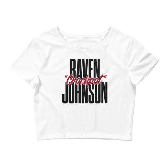 Raven Johnson "Cockpot Johnson V1" Women's Crop Tee