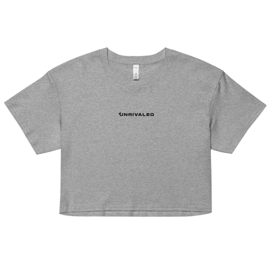 Unrivaled "Logo" Women’s Crop Top Grey