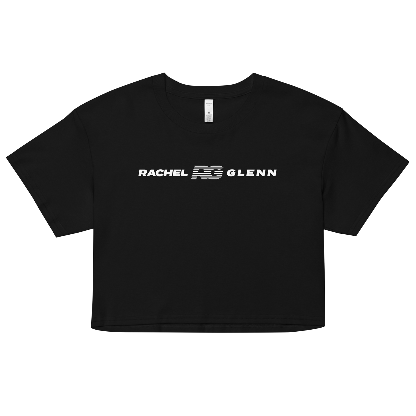 Rachel Glenn "Logo Lockup" Crop Top