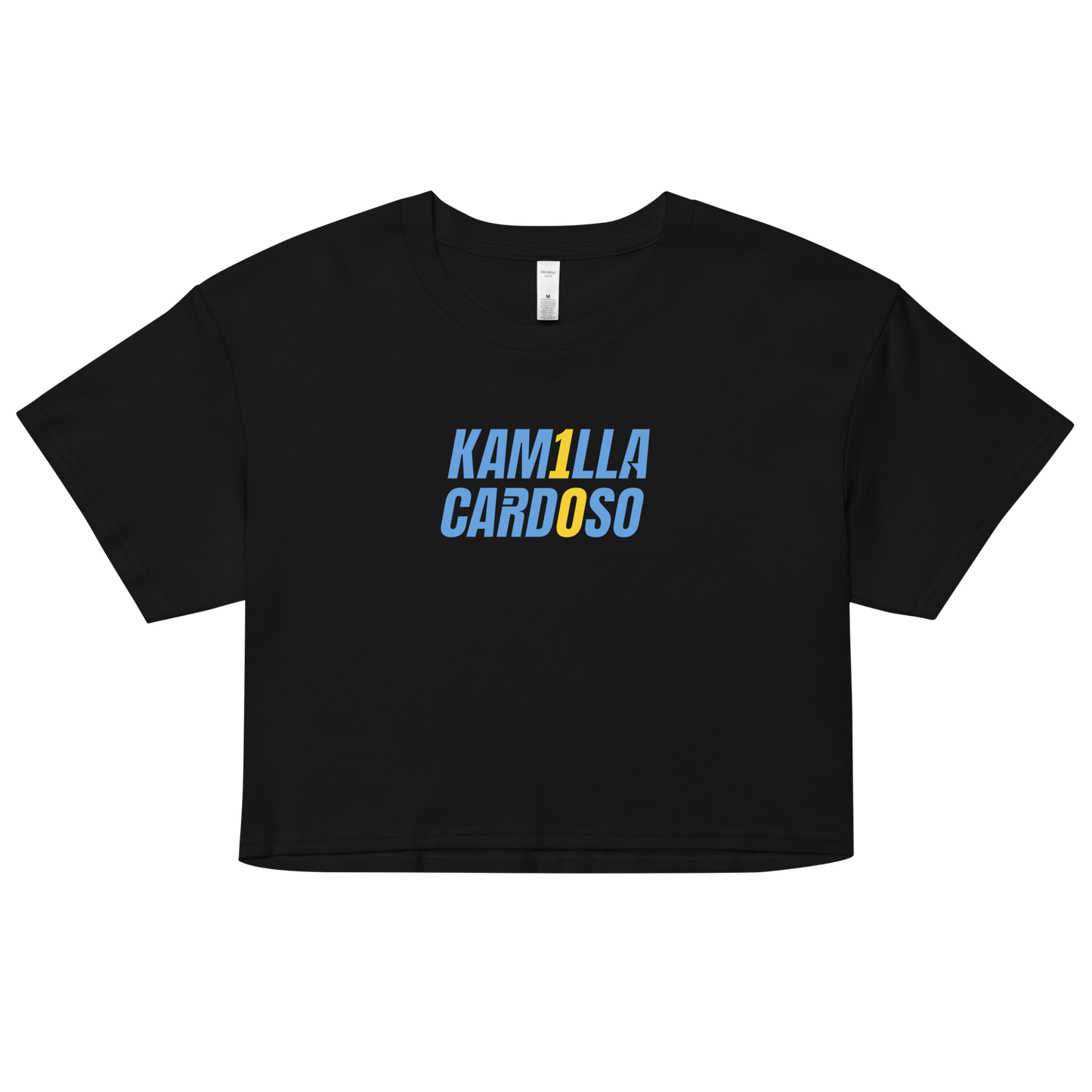 Kamilla Cardoso "Logo Lockup" Crop Tee