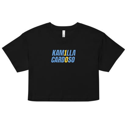Kamilla Cardoso "Logo Lockup" Crop Tee