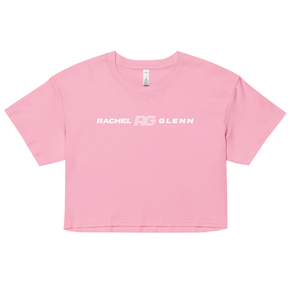 Rachel Glenn "Logo Lockup" Crop Top