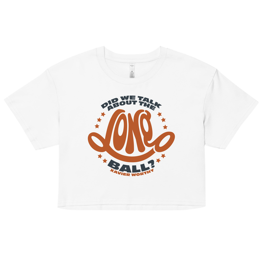 Xavier Worthy "Long Ball" Women’s Crop Tee