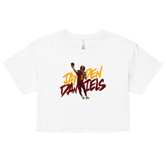 Jayden Daniels "Illustration" Crop Top