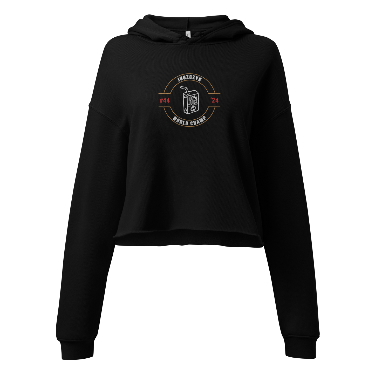 Kyle Juszczyk "World Champ" Embroidered Cropped Hoodie