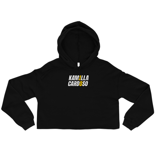 Kamilla Cardoso "Logo Lockup" Cropped Hoodie