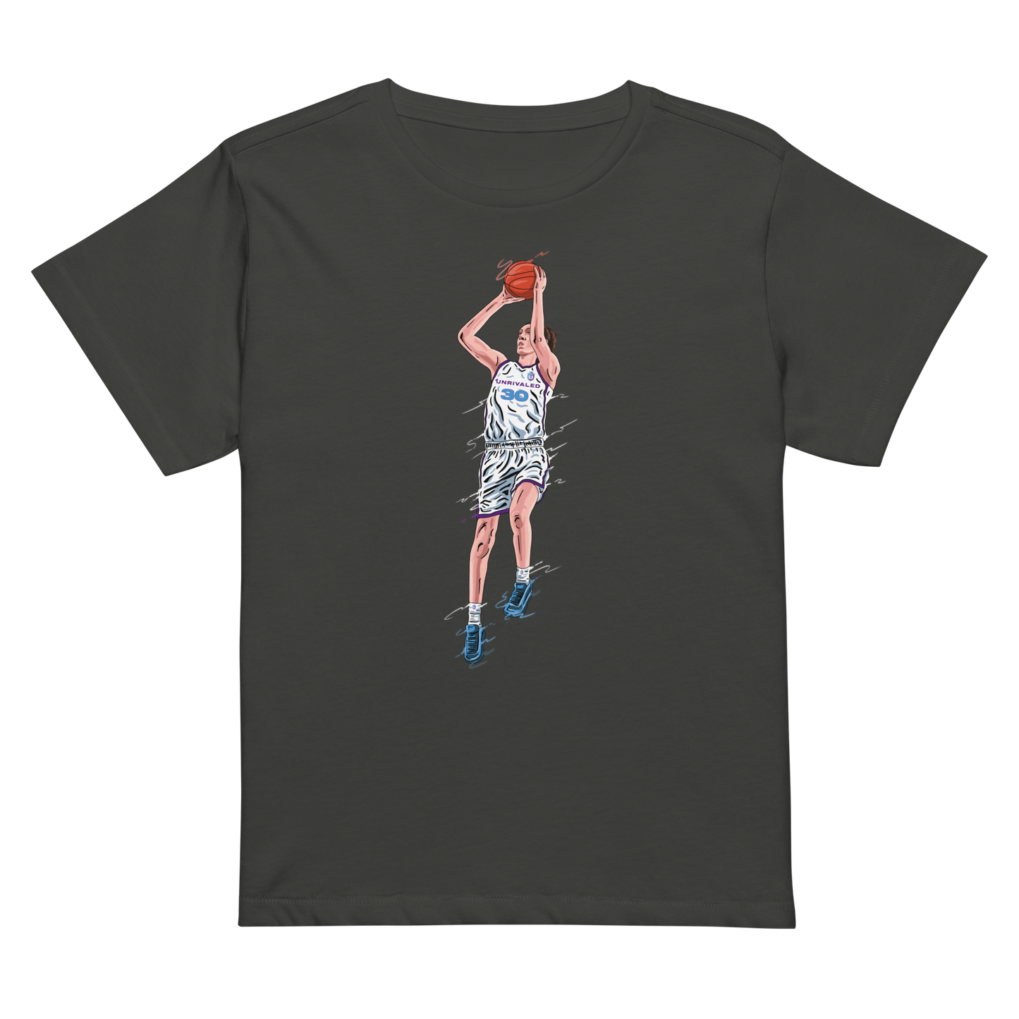 Unrivaled "Stewie" Illustration High-Waisted Women's T-shirt