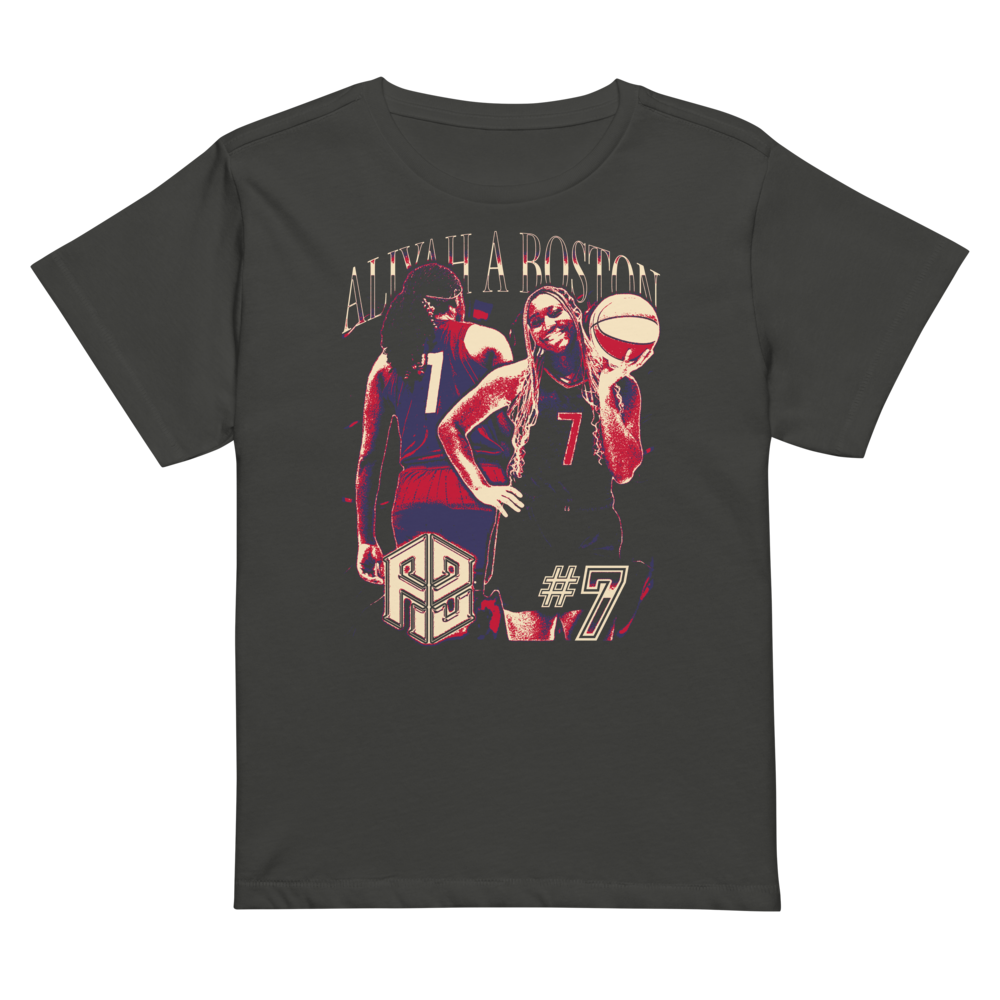 AJ Brown Vintage Women's High-Waisted T-shirt Vintage Black