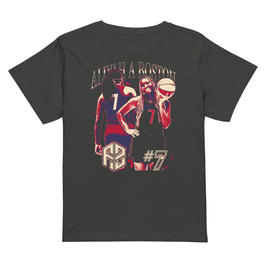 Aliyah Boston Vintage Women's High-Waisted T-shirt Vintage Black