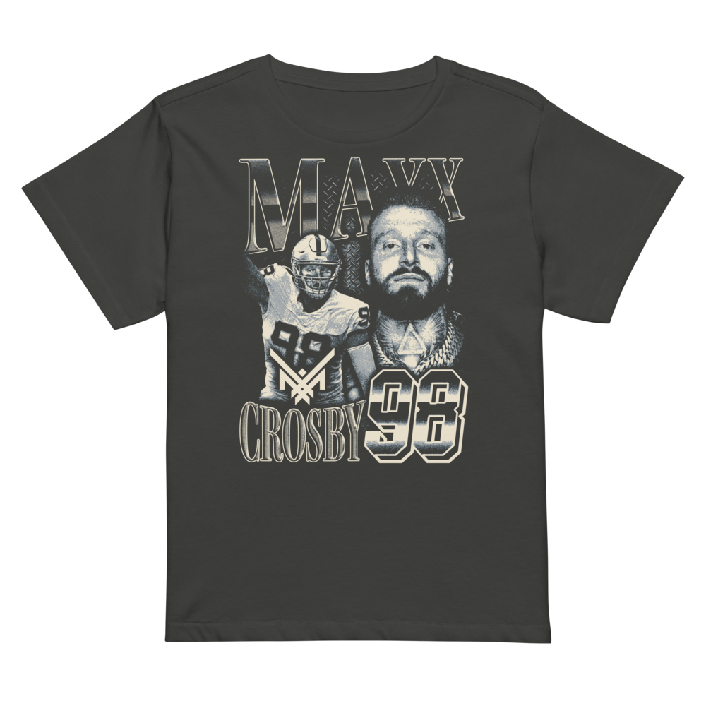 Maxx Crosby Vintage Women's High-Waisted T-shirt Black