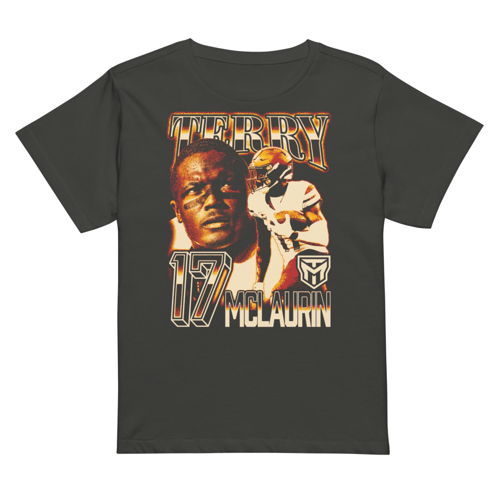 Terry McLaurin Vintage Women's High-Waisted T-shirt Black