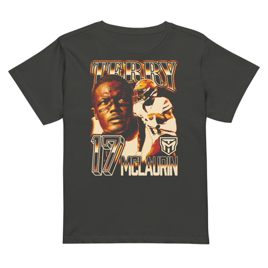 Terry McLaurin Vintage Women's High-Waisted T-shirt Black