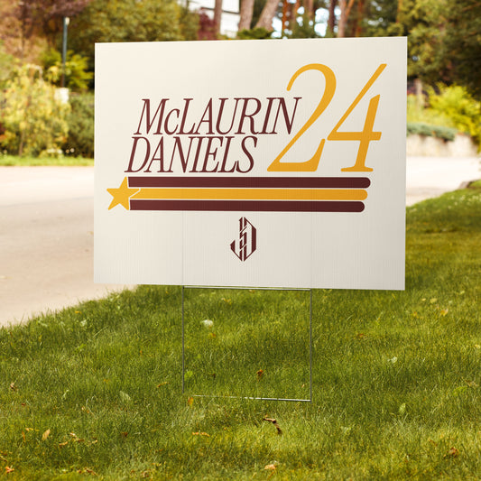 Jayden Daniels & Terry McLaurin "2024" Yard Sign