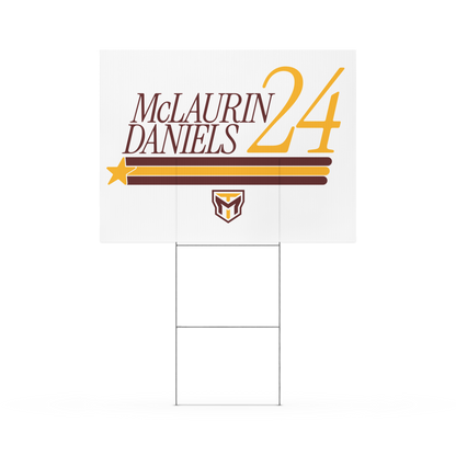 Terry McLaurin "McLaurin Daniels 24" Yard sign