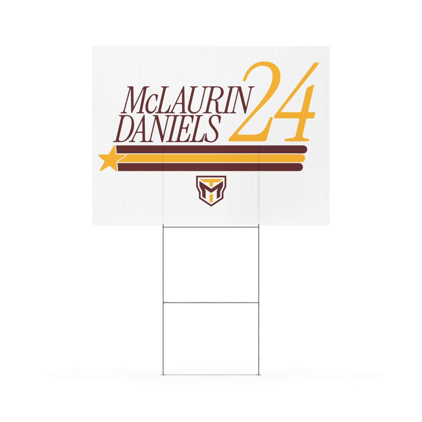 Terry McLaurin "McLaurin Daniels 24" Yard sign