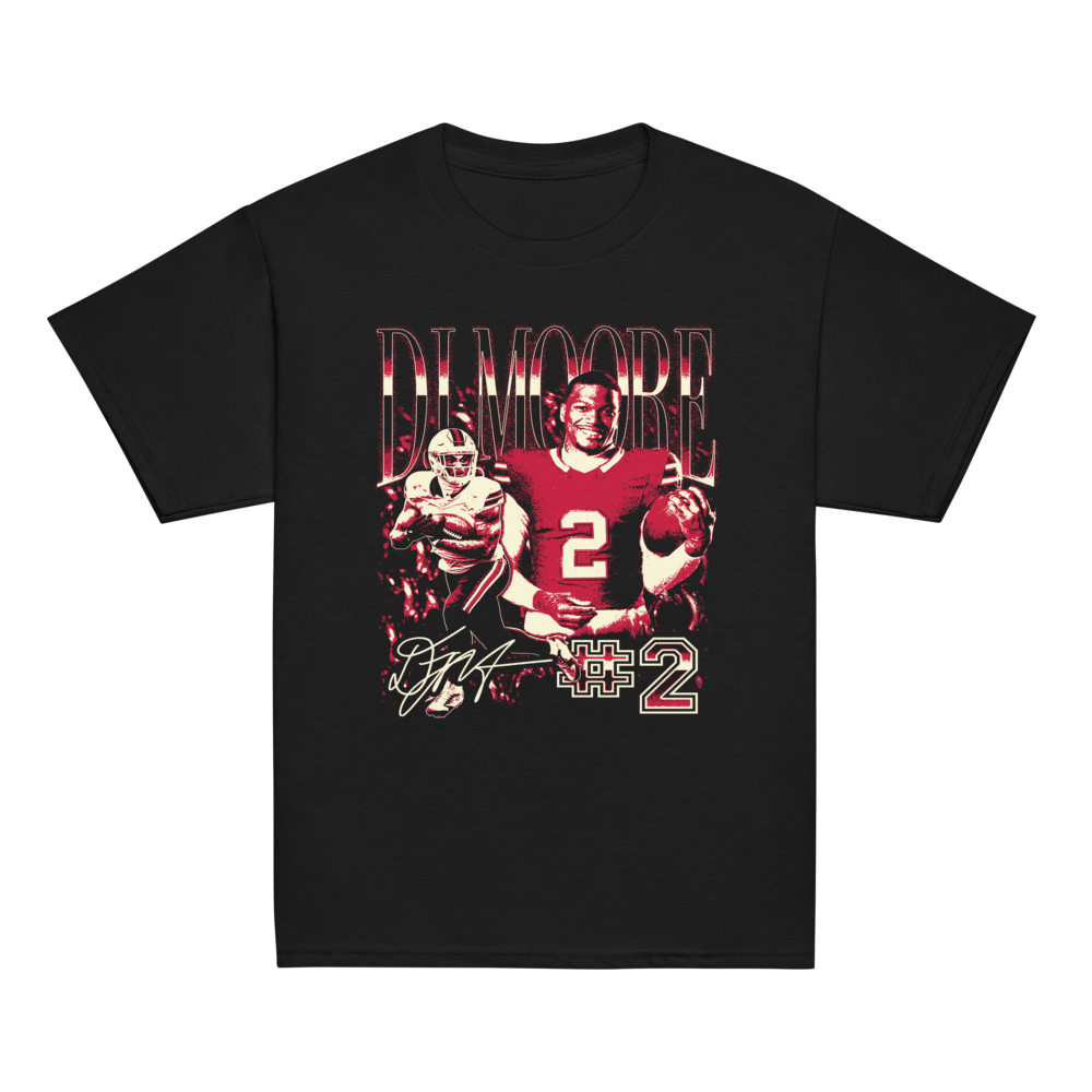 DJ Moore Vintage Vintage Youth T-shirt Black by Athlete Market