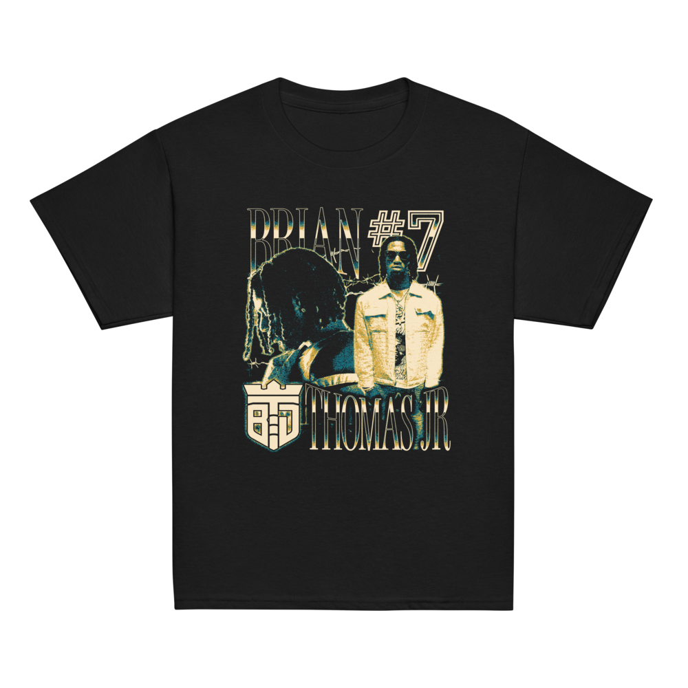 Brian Thomas Jr. Vintage Vintage Youth T-shirt Black by Athlete Market