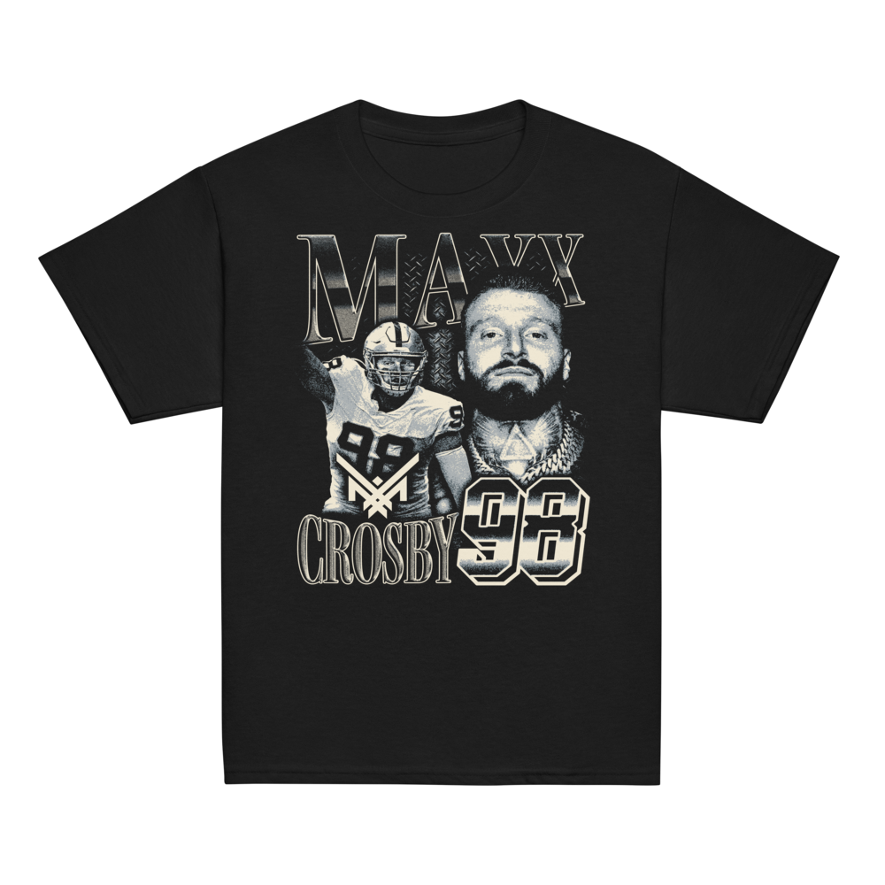 Maxx Crosby Vintage Youth T-shirt Black