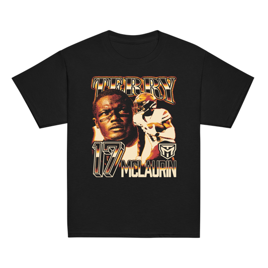 Terry McLaurin Vintage Youth T-shirt Black