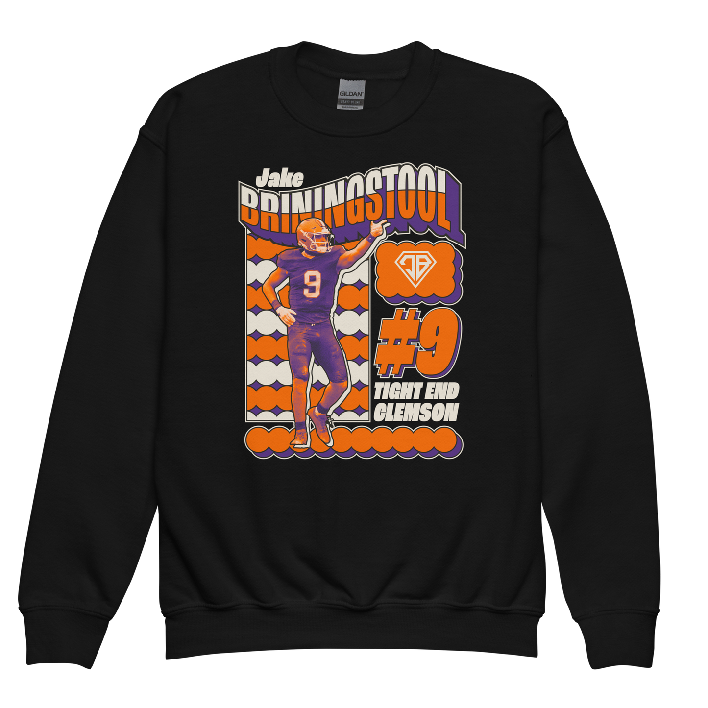 Jake Briningstool "Retro" Youth Crewneck
