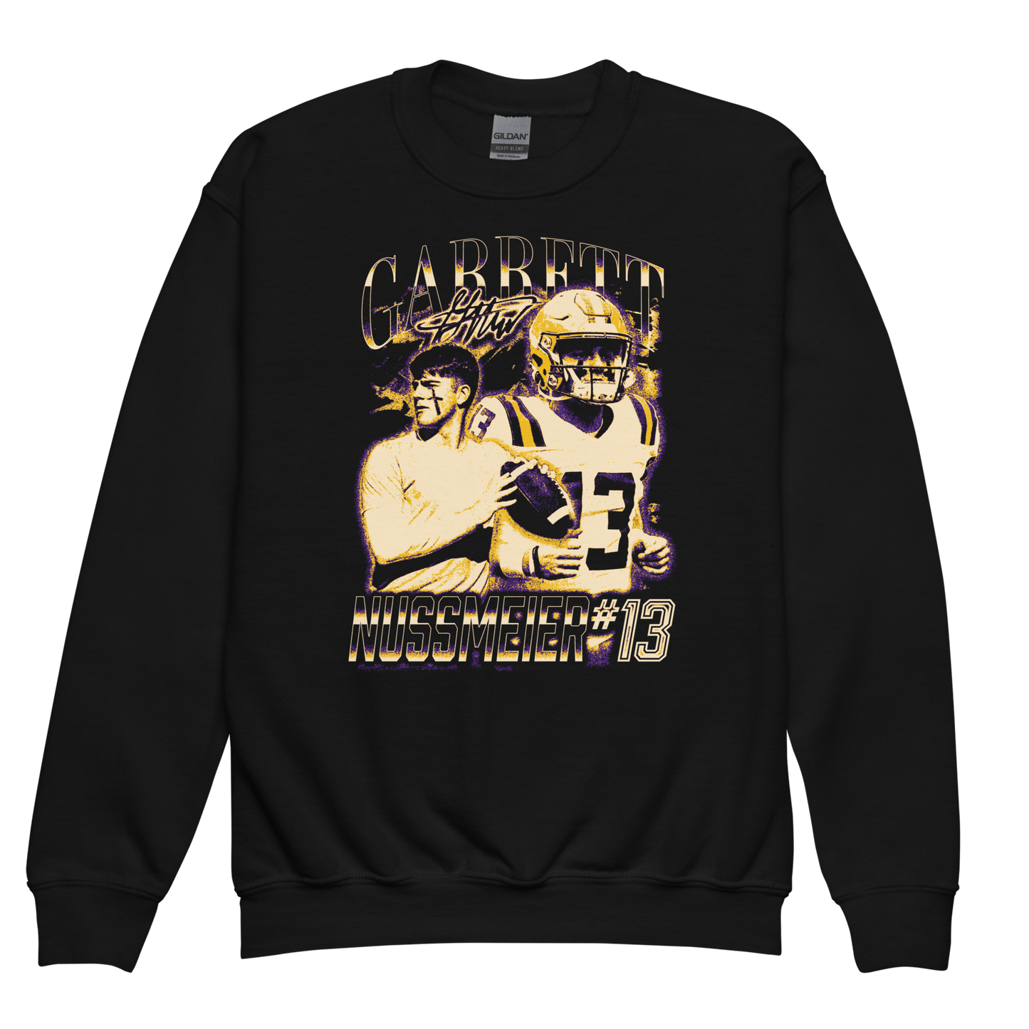 Garrett Nussmeier "Collage" Youth Crewneck