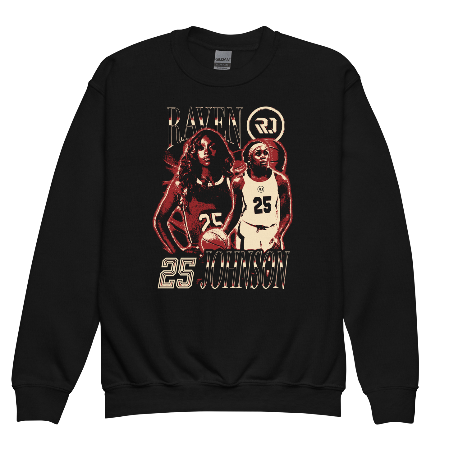 Raven Johnson "Vintage" Youth Crewneck