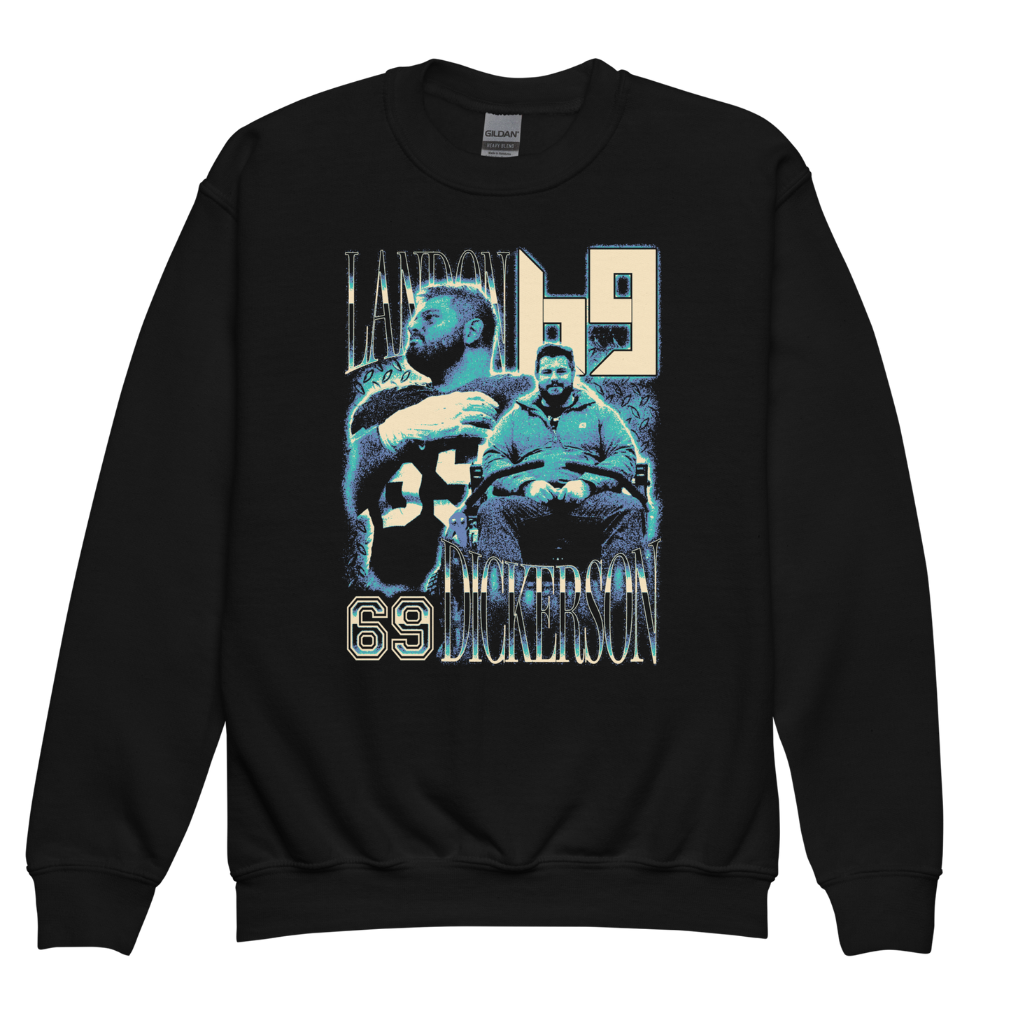 Landon Dickerson "Vintage" Youth Crewneck