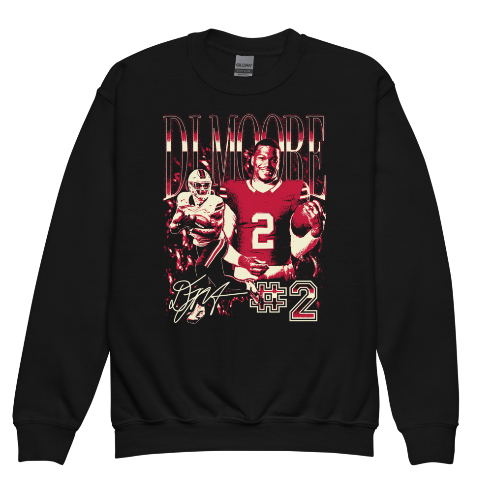 DJ Moore Vintage Vintage Youth Crewneck Black by Athlete Market