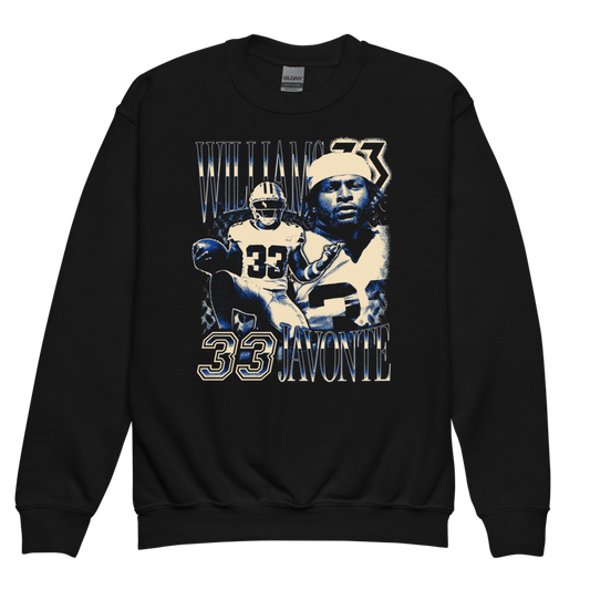Javonte Williams Vintage Youth Sweatshirt Black